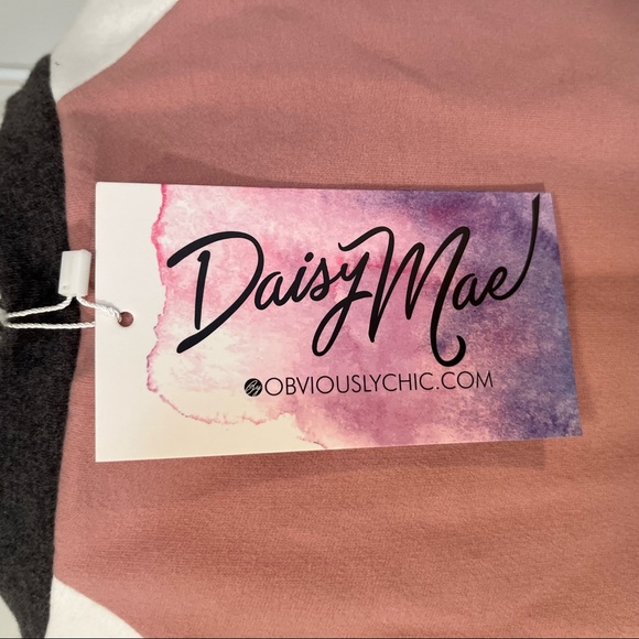 Daisy Mae Super Soft Cozy Baseball Style Pullover Sweater NWT Women's size XL - Picture 6 of 9